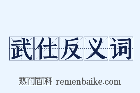 武仕反义词是什么意思的图片